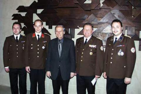 Das FW-Kommando mit dem neuen Kommandanten HBI Ing. Johann Schmid